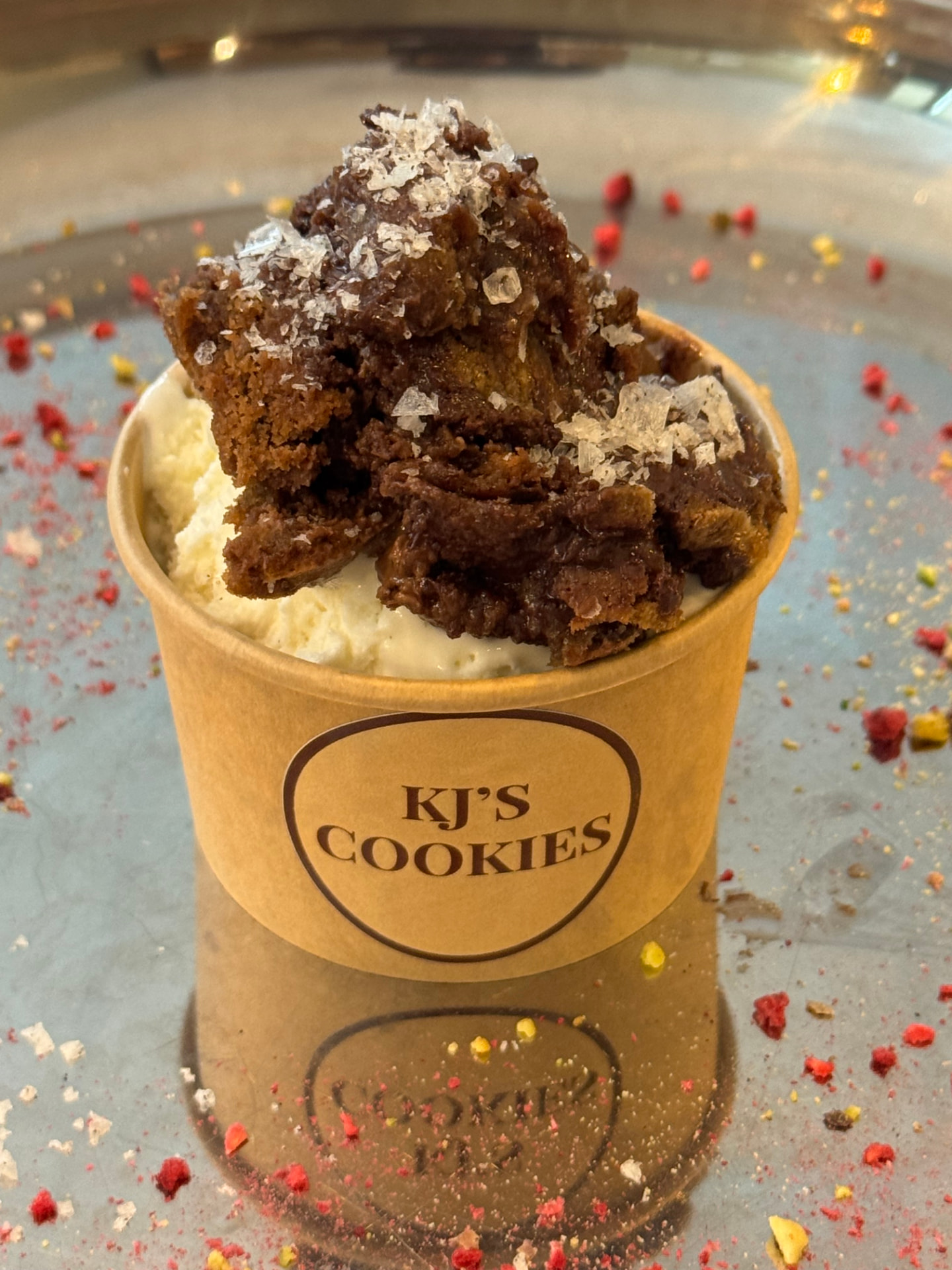 Scoopable Cookie med vaniljglass