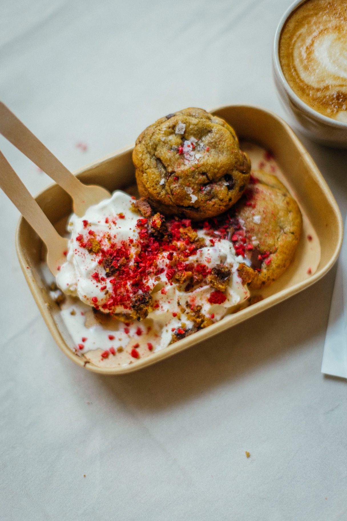 Cookie med glass